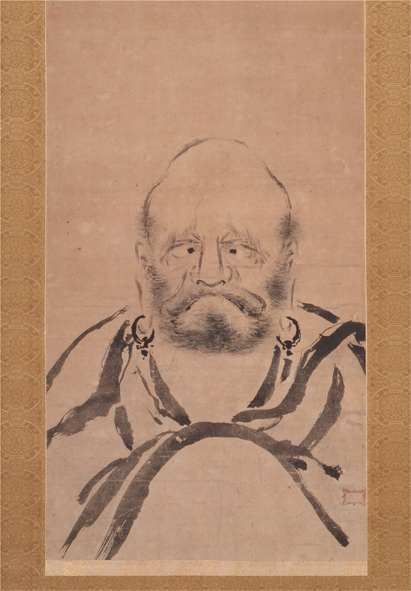 面壁達磨図 宮本武蔵筆
