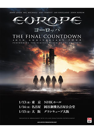EUROPE / ヨーロッパ THE FINAL COUNTDOWN 40TH ANNIVERSARY TOUR