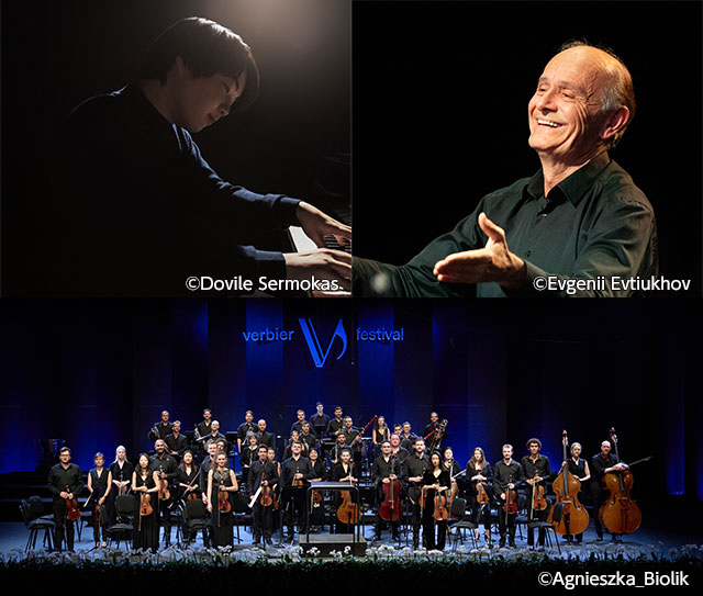 ヴェルビエ祝祭室内管弦楽団　指揮 : ガボール・タカーチ=ナジ　ピアノ : 藤田真央