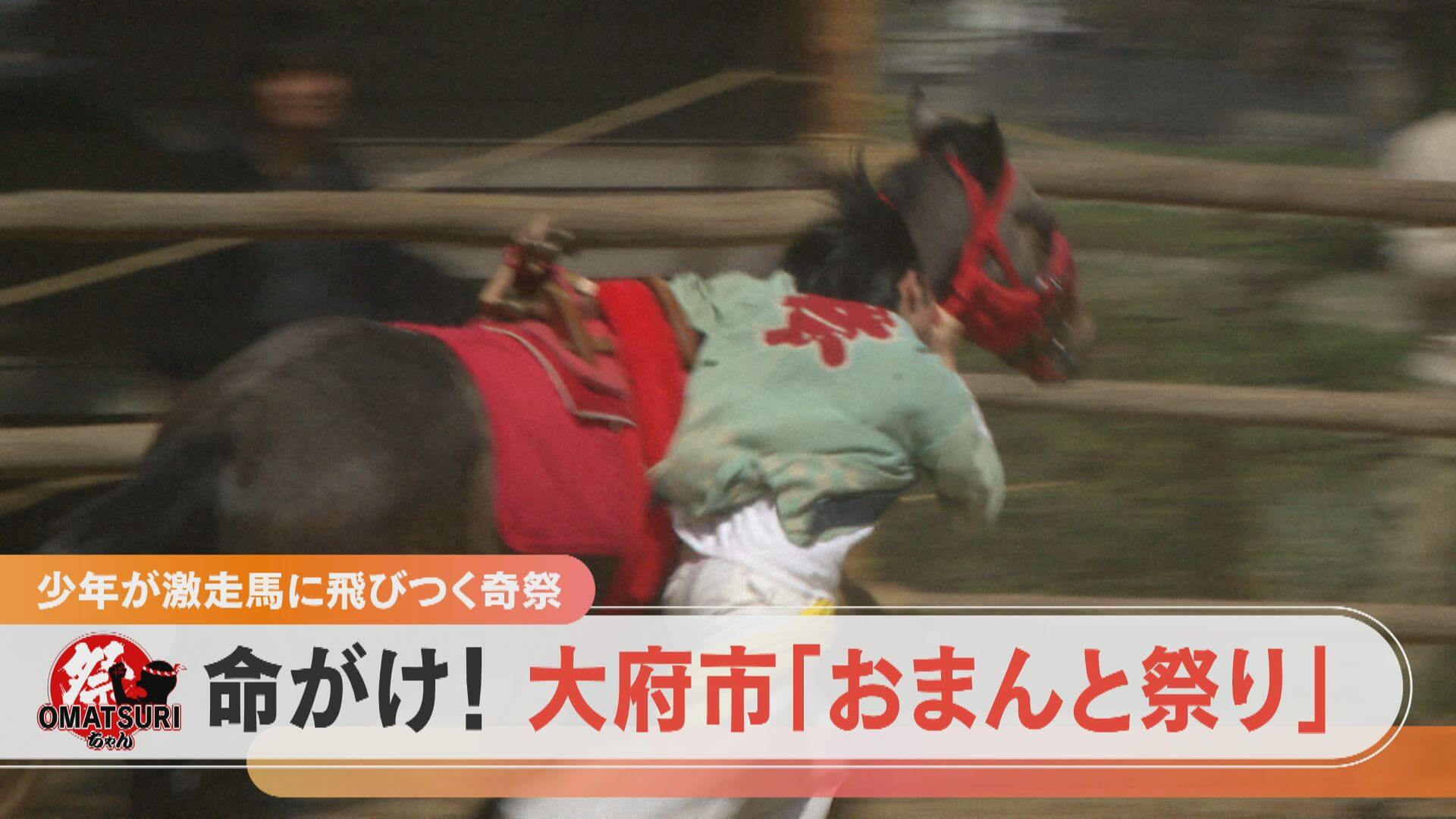 激走馬に飛びつく「おまんと祭り」初参加4人の少年、その涙のワケは…？【チャント！】