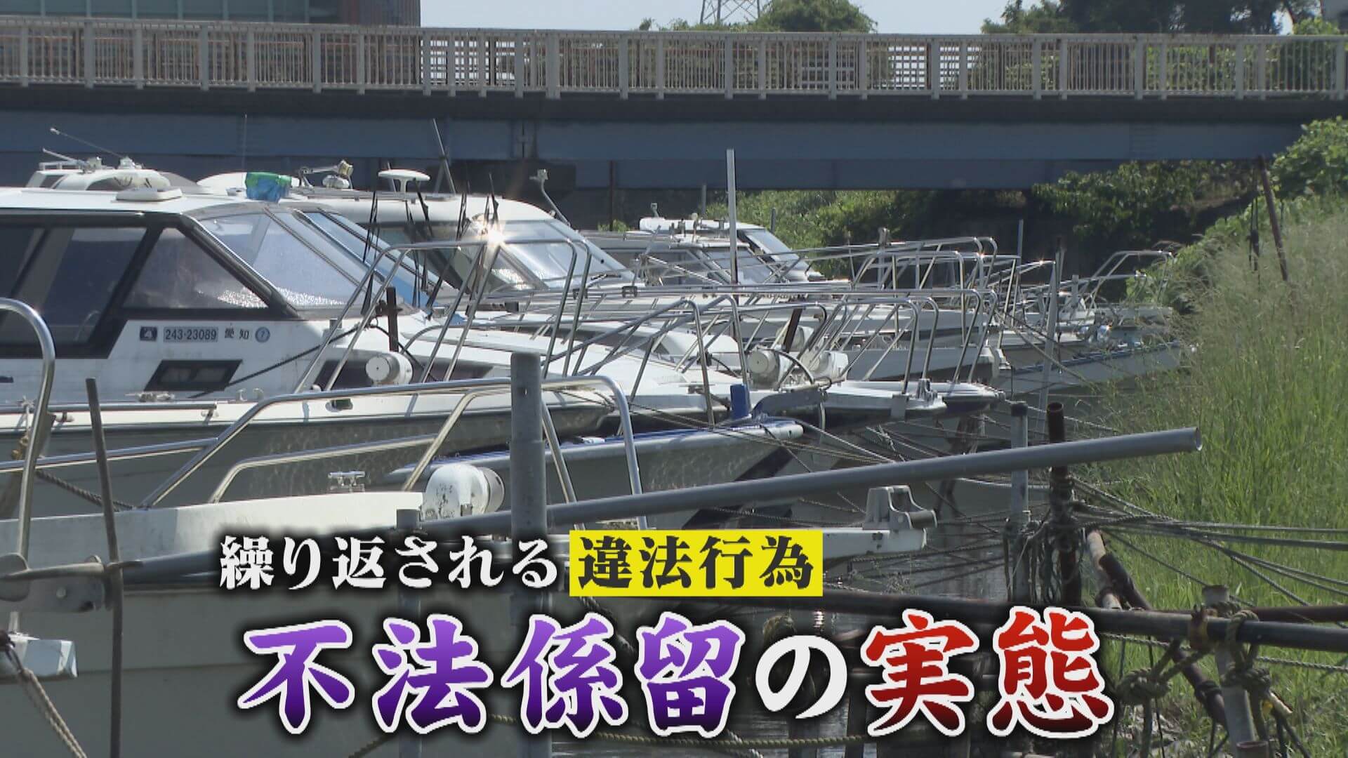 川沿いの船“全て”が不法係留！背景には法律の不備が？【チャント！特集】