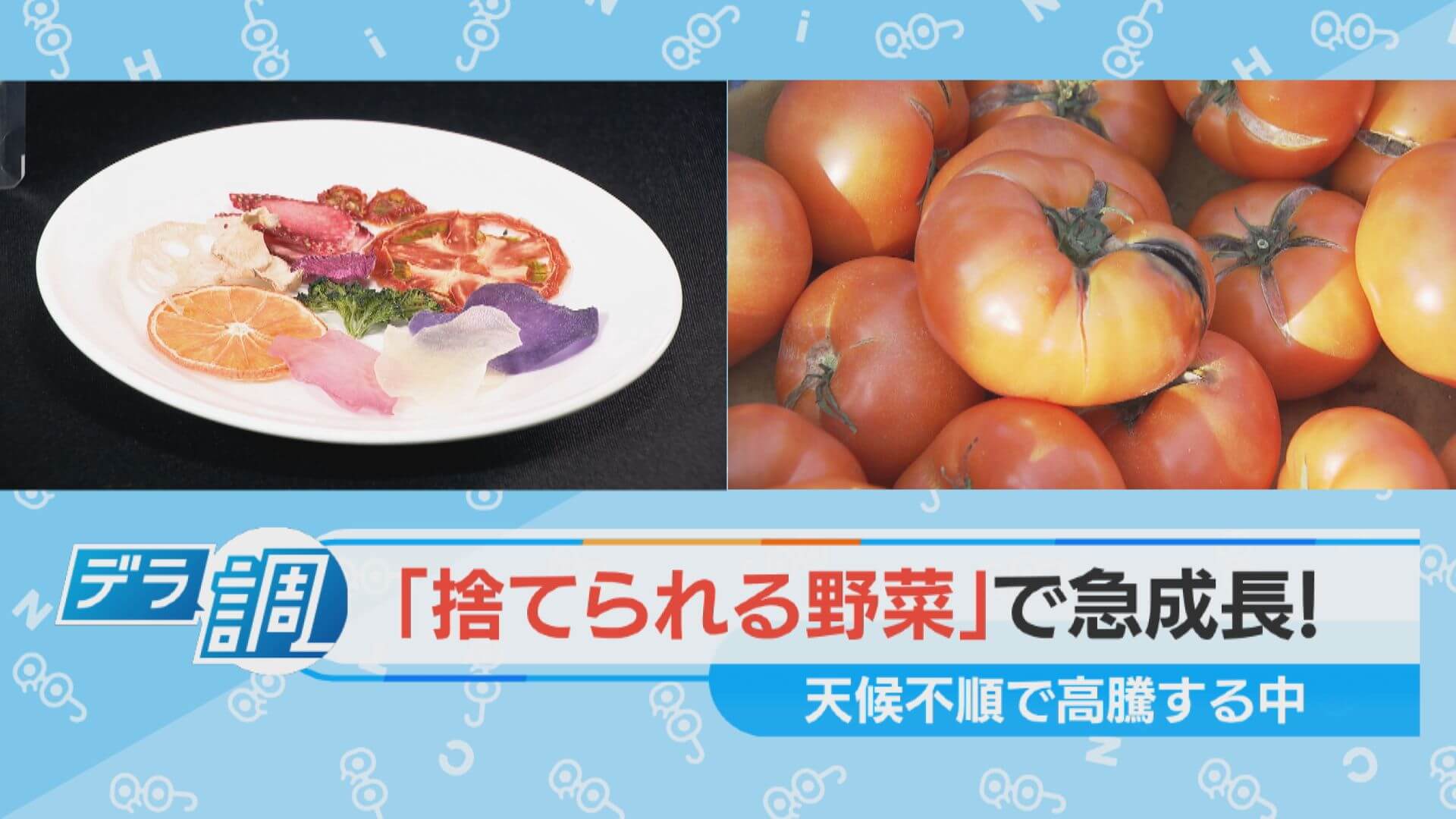 【デラ調】捨てられる野菜・魚が変身！？注目される規格外【チャント！特集】