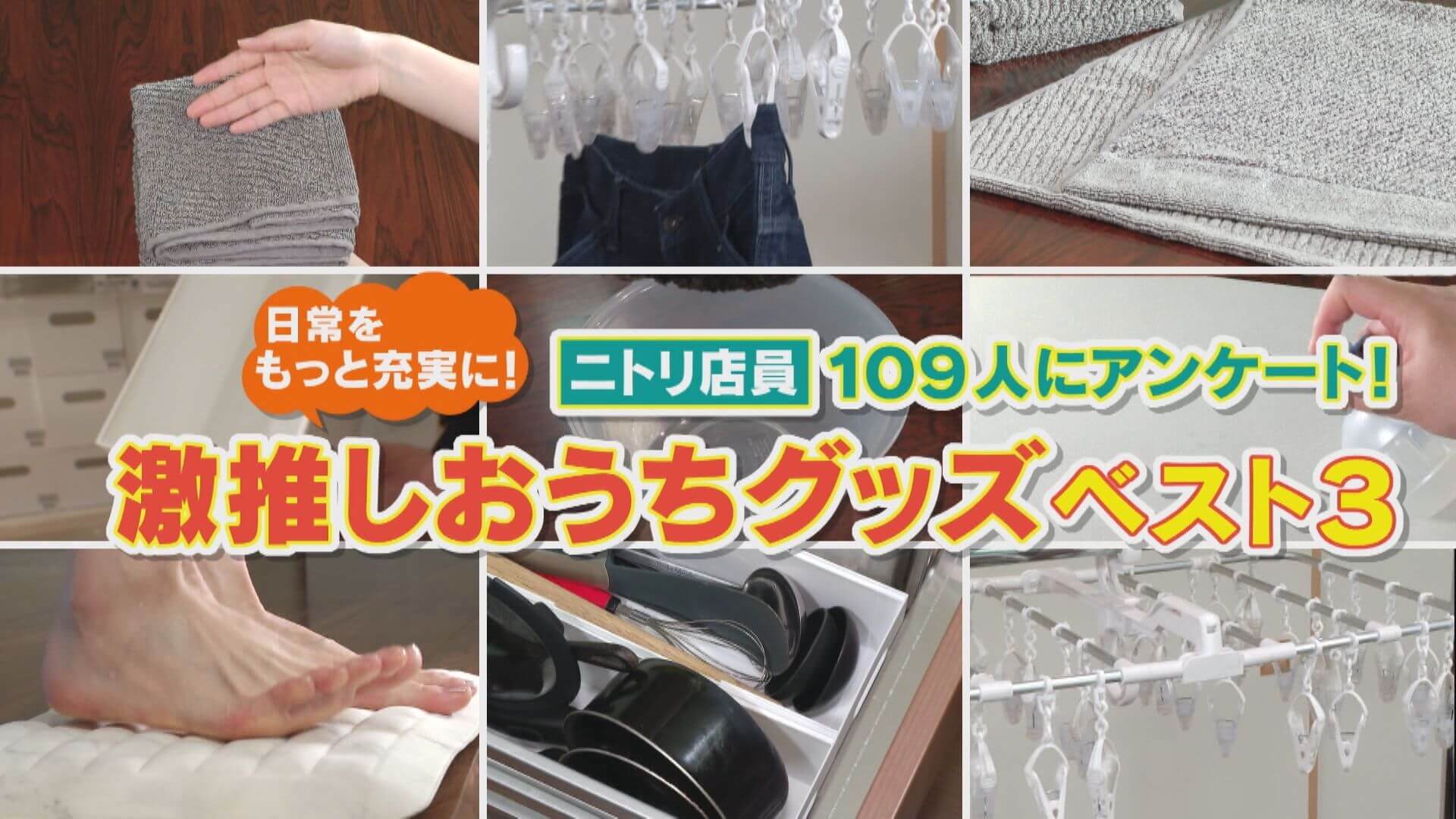 店員さんも使っている！ニトリ店員ゲキ推しおうちグッズ！【チャント！特集】
