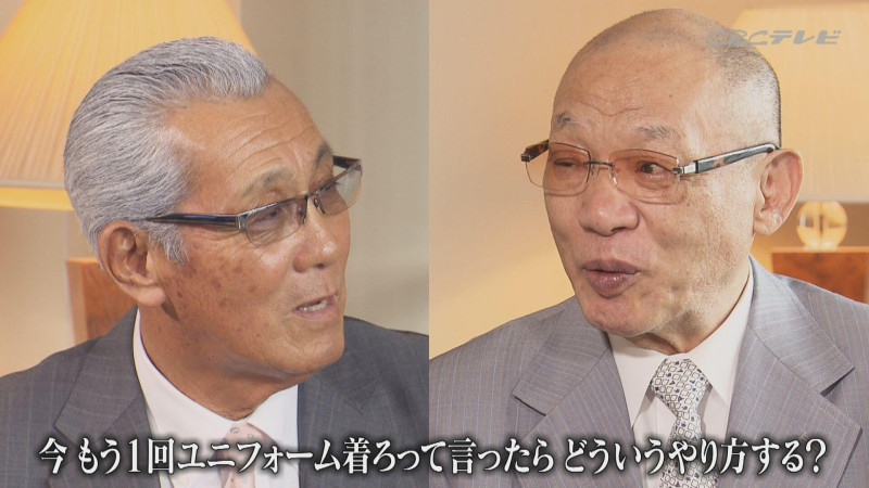 「サンデードラゴンズ」より落合博満氏と森繁和氏（右から）(C)CBCテレビ