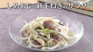 「しめあじと新玉ねぎのサラダ」の作り方【キユーピー3分クッキング】