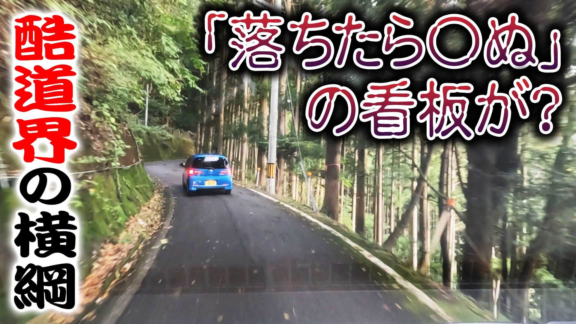 【酷道界の横綱】道マニア界で有名な「落ちたら○ぬ」の看板が…？