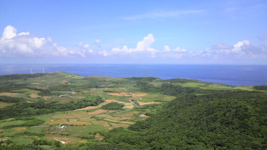 「与那国島の海」：筆者撮影