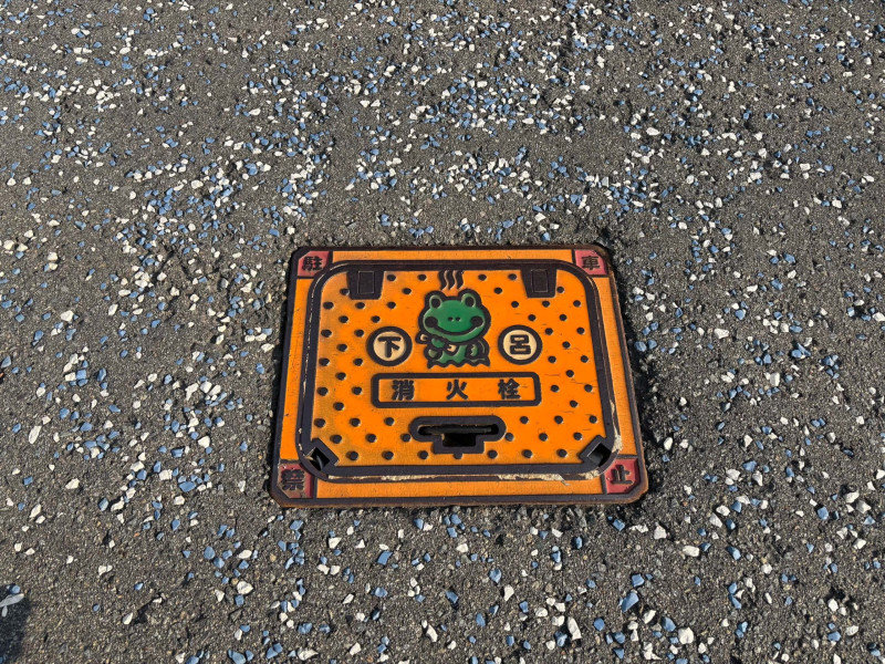 下呂温泉の道路（岐阜県）：筆者撮影