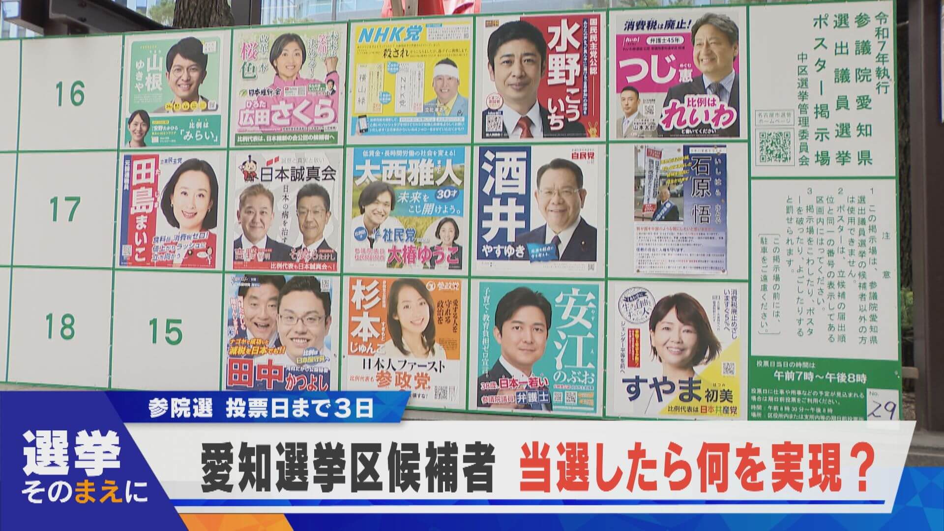 【選挙そのまえに】参院選 投票日まであと数日…。当選したら何を実現する？【newsX】