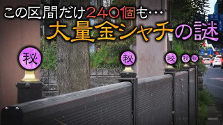 【名古屋】なぜ？この区間だけに240個の大量金シャチが・・・