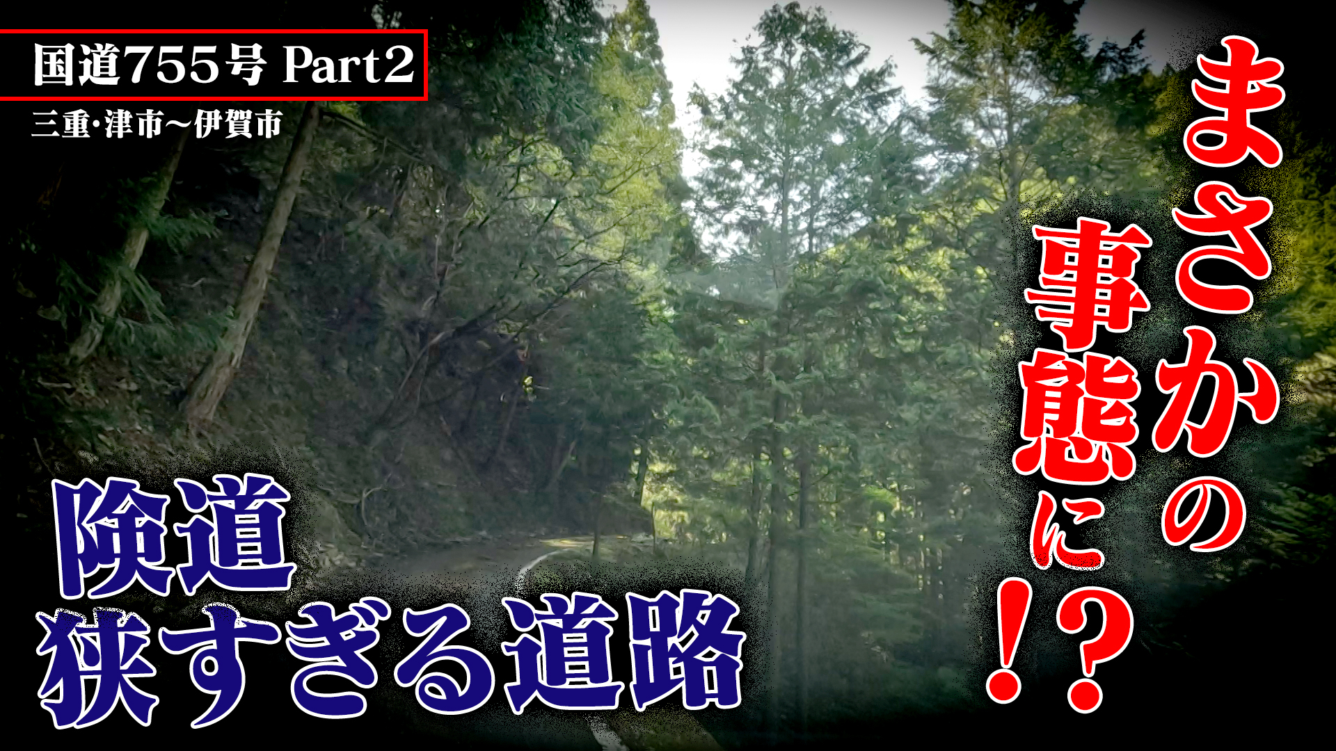 道幅ギリギリすぎる・・・険道走ってみたら【県道755号】Part 2