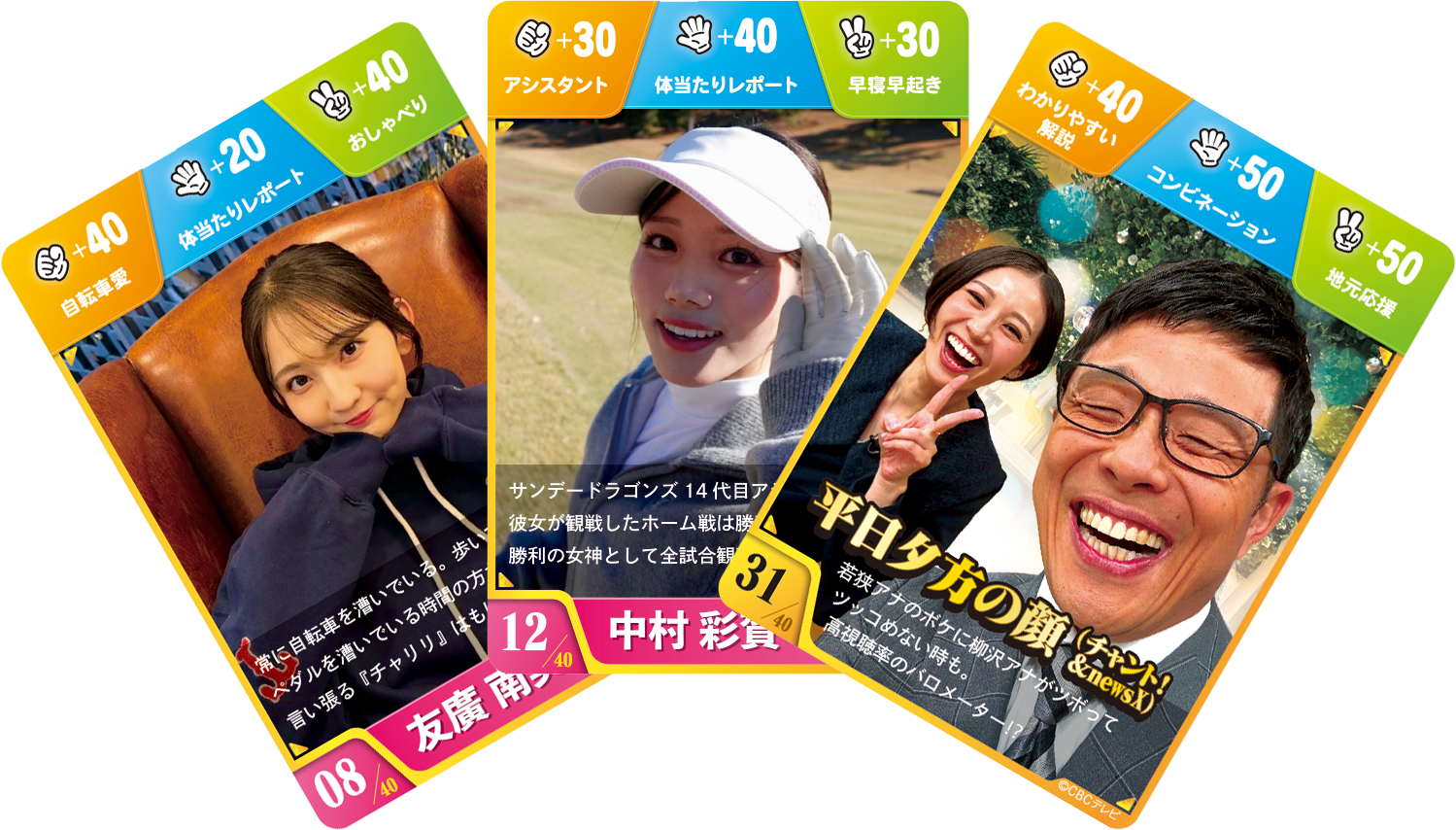 昨年即完売の大人気企画がパワーアップして復活！ 「CBCアナウンサートレーディングカード」第2弾を春祭り限定で発売決定！