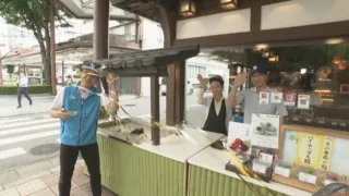 CBC若狭アナが「水の都」大垣から夏の風物詩「水まんじゅう」を紹介！涼風を浴びて生実況？