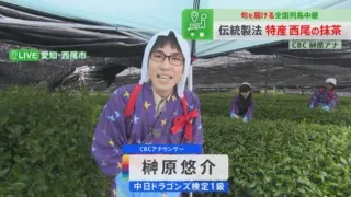 CBC榊原アナがブランド抹茶の魅力を生実況！若狭アナは“メガネのみ”出演！
