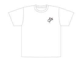 「友廣南実の自転車旅」TOMOひろTシャツ(白)