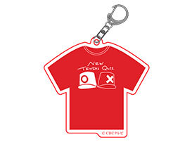 「新天才クイズ」Tシャツ型アクリルキーホルダー