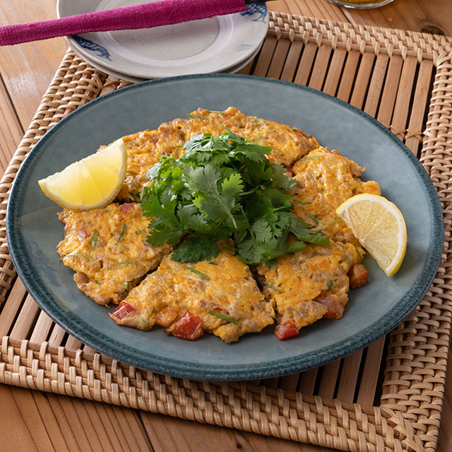 ベトナム風 平焼きオムレツ