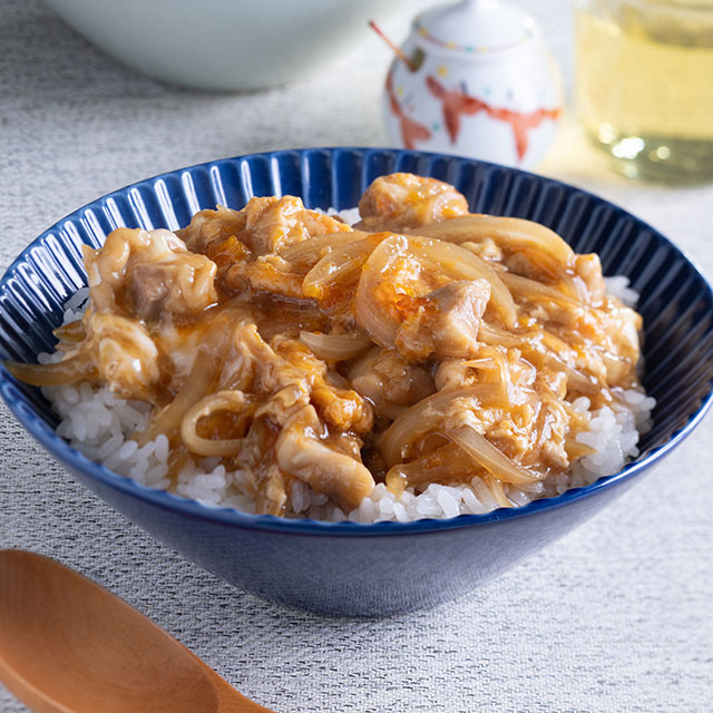 レンジで親子丼