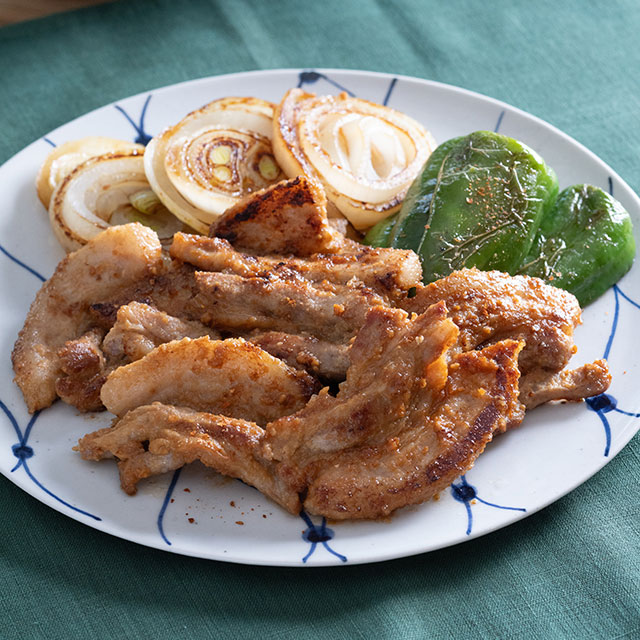 豚肉とピーマンのにんにくみそ焼き