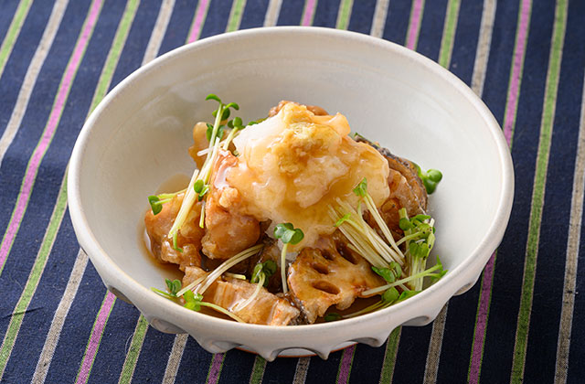鶏肉とれんこんのあんかけ