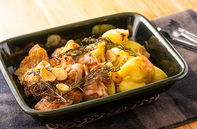 チキンとポテトのオーブン焼き