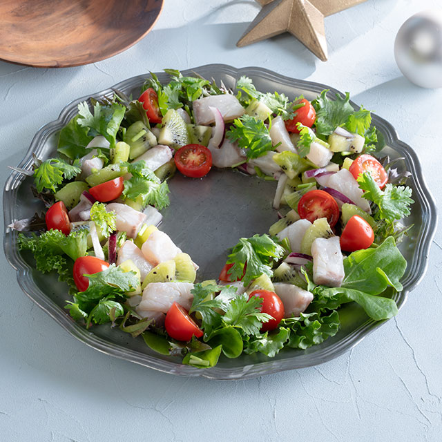 かんぱちとキウイのセビーチェ