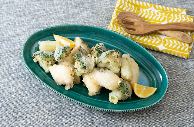 たらとブロッコリーのフリット