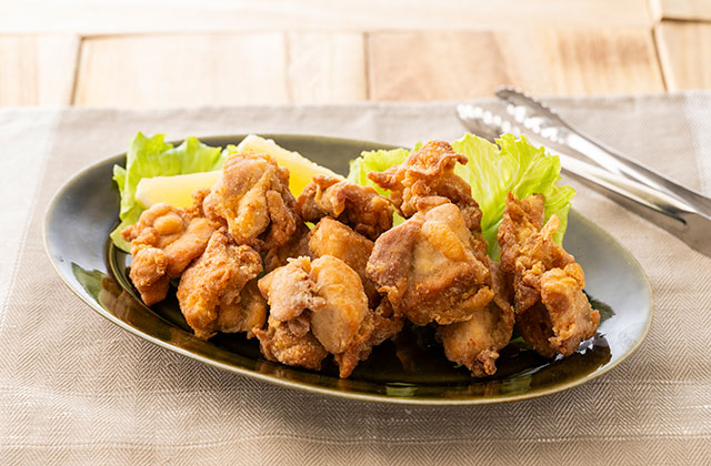 薄衣のジューシーから揚げ