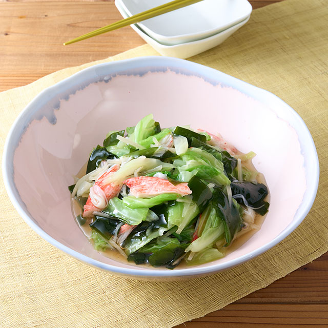 春キャベツとわかめのサラダ