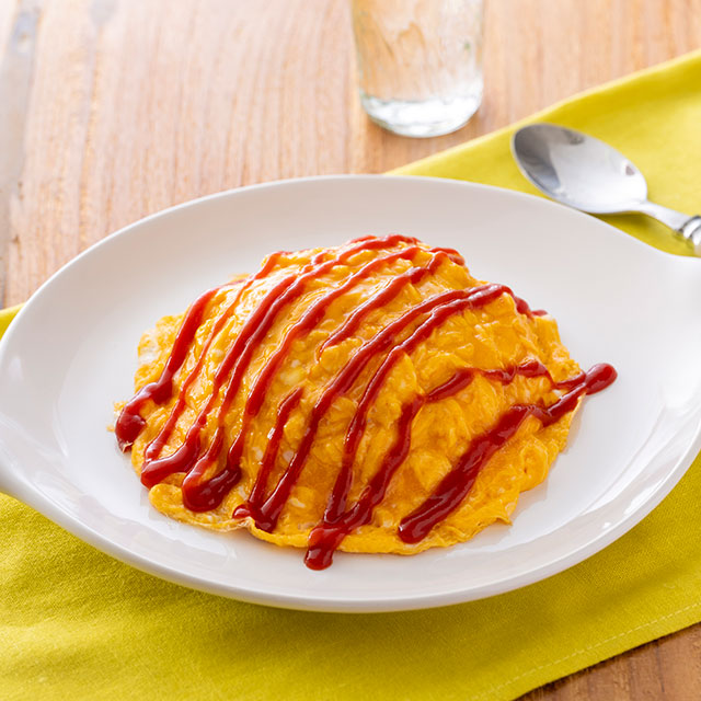 包丁いらずのふわとろオムライス