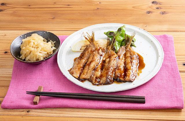 いわしのかば焼き・玉ねぎの和風マリネ