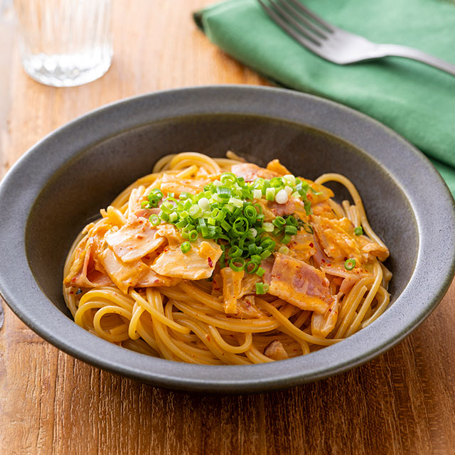 キムチクリームパスタ