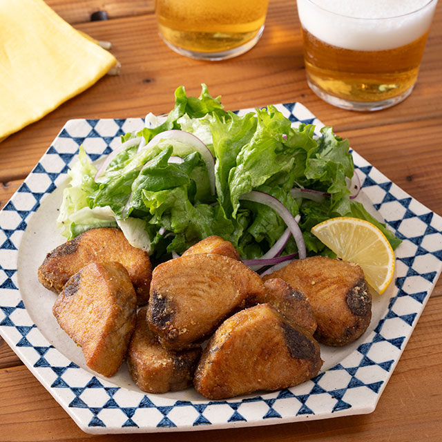 かつおのカレー竜田揚げ