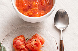 究極に冷たい冷やしトマト・とろとろトマトのスープ