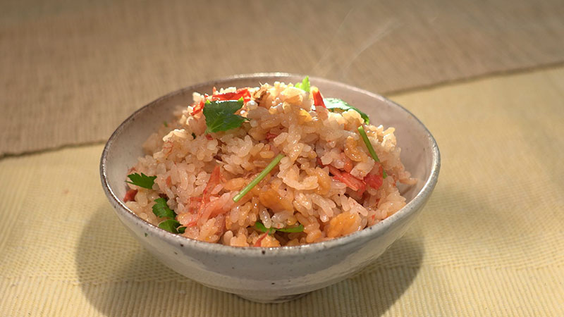 トマトの和風炊き込みごはん