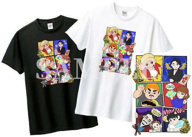 名古屋の怖い夜～参夜目～アメコミ風イラストTシャツ（M/L/XL/2XL）