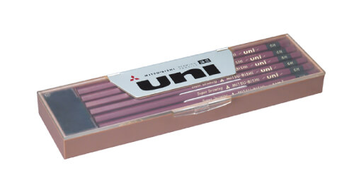 「初期のuni鉛筆」提供：三菱鉛筆株式会社